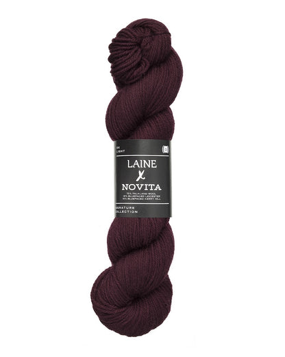 Laine x Novita Laine 4-fädig Farbe deep burgundy