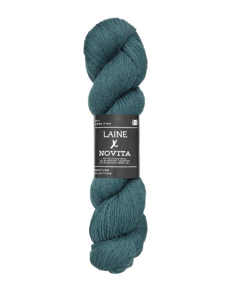 Laine x Novita Laine 4-fädig Farbe heathered teal