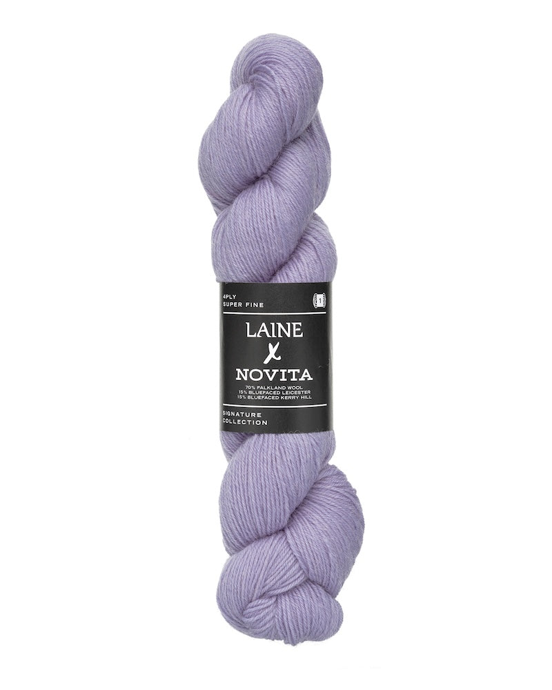 Laine x Novita Laine 4-fädig Farbe lilac bloom