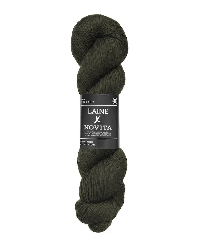 Laine x Novita Laine 4-fädig Farbe pine forest