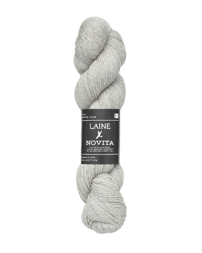 Laine x Novita Laine 4-fädig Farbe tender fog