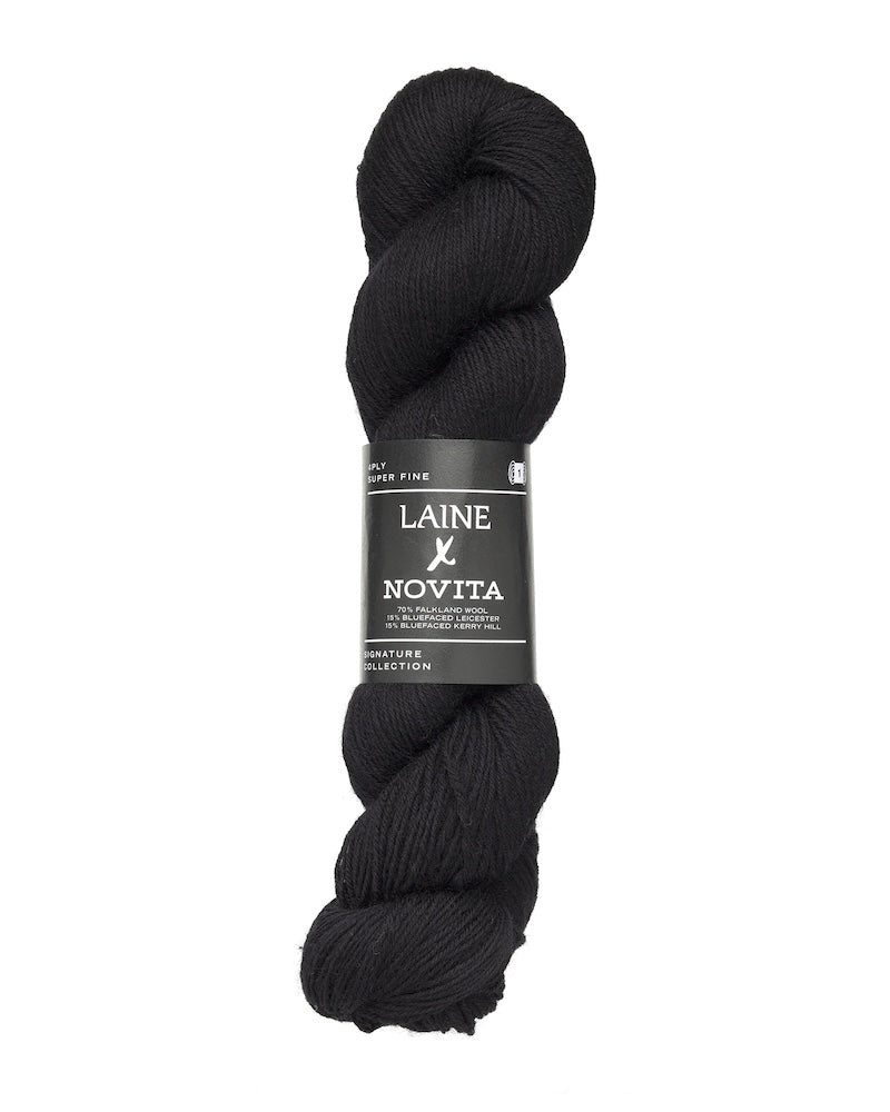 Laine x Novita Laine 4-fädig Farbe winter black