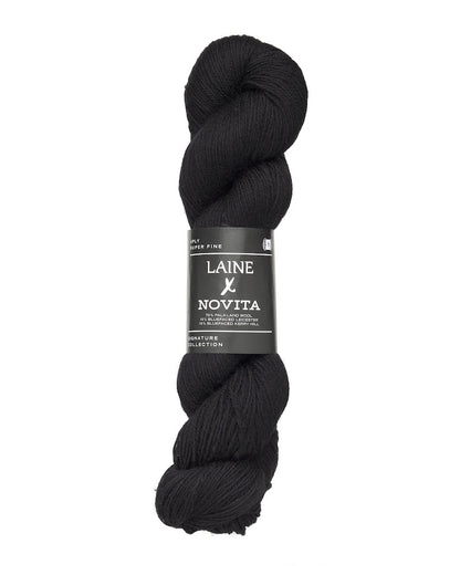Laine x Novita Laine 4-fädig Farbe winter black