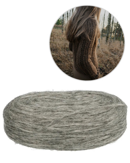 Oakwood Raglan Sweater | feines Zopfmuster aus Plötulopi von Lopi Island