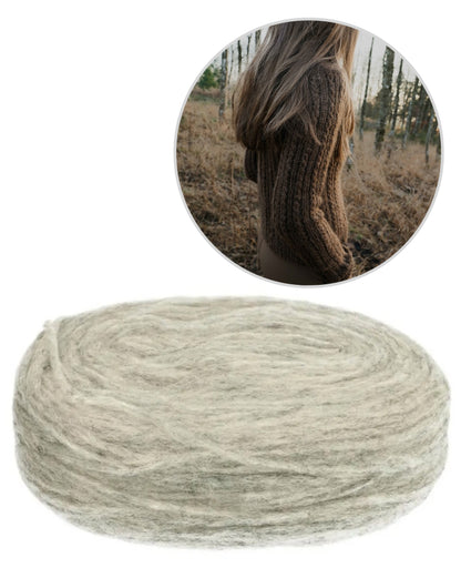 Oakwood Raglan Sweater | feines Zopfmuster aus Plötulopi von Lopi Island