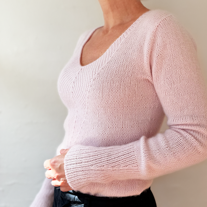 Arrow-pusero | erittäin imarteleva ja pehmeä, valmistettu Pascualin Cashmere 6/28 -langasta