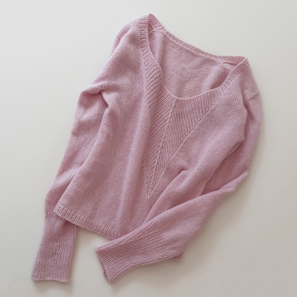 Arrow-pusero | erittäin imarteleva ja pehmeä, valmistettu Pascualin Cashmere 6/28 -langasta