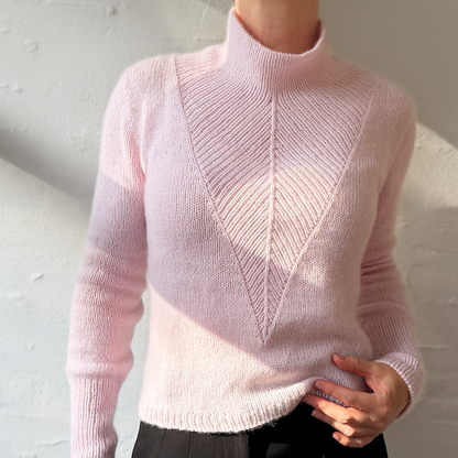 Arrow-pusero | erittäin imarteleva ja pehmeä, valmistettu Pascualin Cashmere 6/28 -langasta