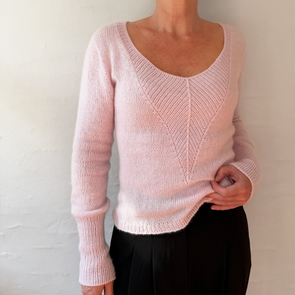 Arrow-pusero | erittäin imarteleva ja pehmeä, valmistettu Pascualin Cashmere 6/28 -langasta
