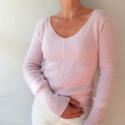 Arrow-pusero | erittäin imarteleva ja pehmeä, valmistettu Pascualin Cashmere 6/28 -langasta
