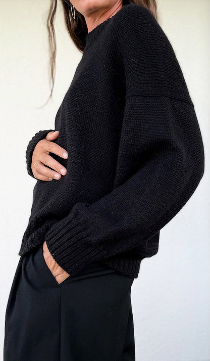 Verfijnde schoudertrui | nonchalant elegant van Lovely Merino Treat van Rosy Green Wool