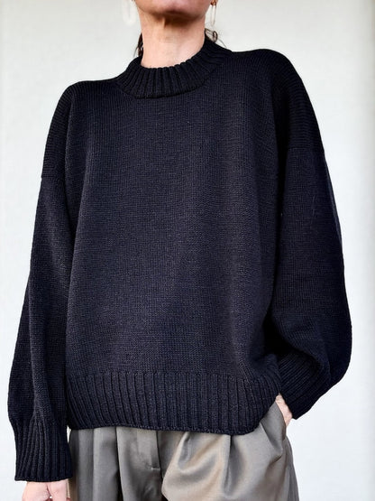 Verfijnde schoudertrui | nonchalant elegant van Lovely Merino Treat van Rosy Green Wool