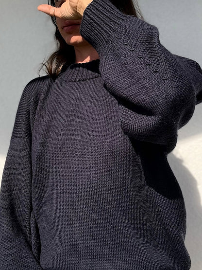 Verfijnde schoudertrui | nonchalant elegant van Lovely Merino Treat van Rosy Green Wool