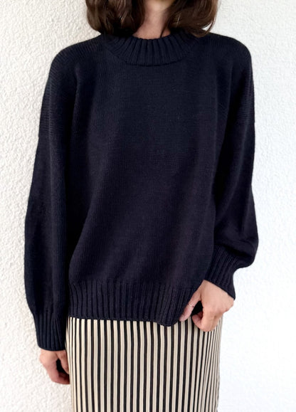 Verfijnde schoudertrui | nonchalant elegant van Lovely Merino Treat van Rosy Green Wool