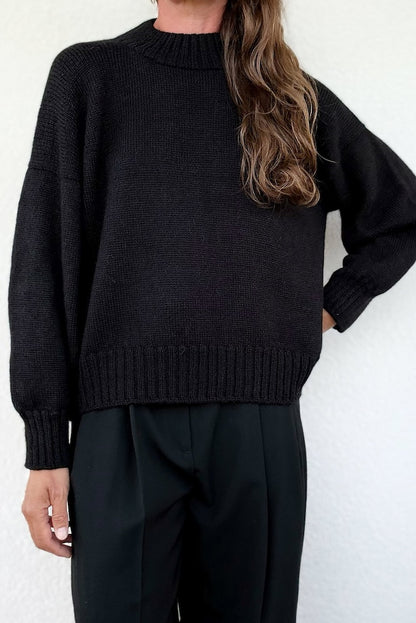 Verfijnde schoudertrui | nonchalant elegant van Lovely Merino Treat van Rosy Green Wool