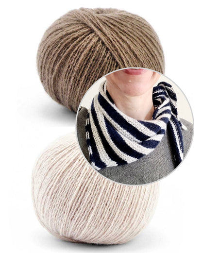 Okapi Tuch von Ani Knits mit Bio Cashmere Lace von Pacuali 6
