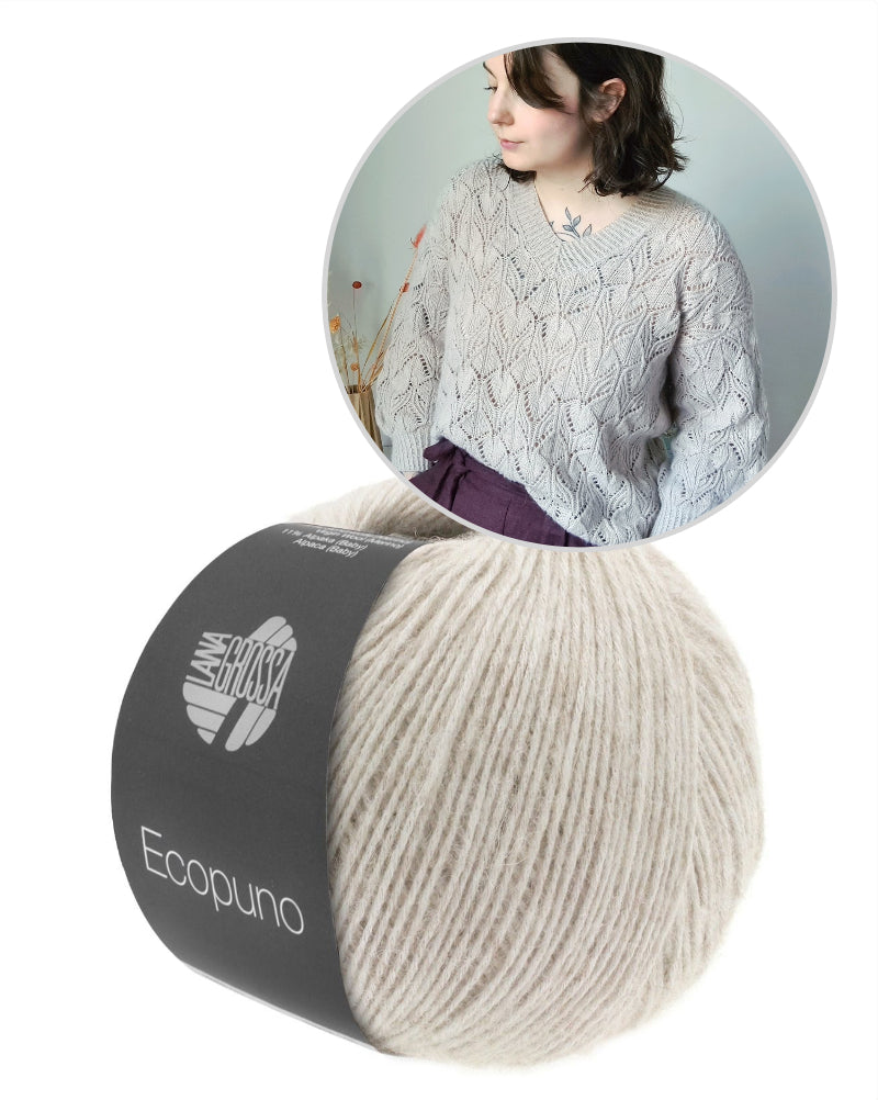 Audrey Borrego Oleander Sweater mit Ecopuno von Lana Grossa 15