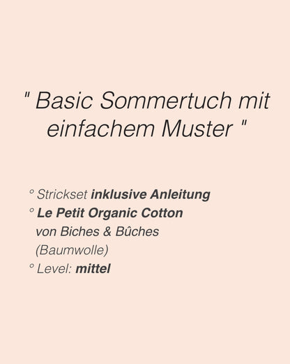 Olivia Shawl | Basic Sommertuch aus Le Petit Organic Cotton von Biches & Bûches