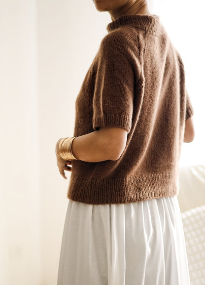 Olivia slipover | med fine fletninger i Prime fra Cardiff Cashmere