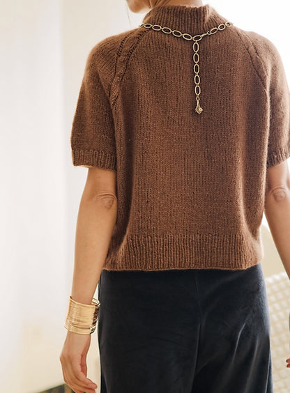 Olivia slipover | med fine fletninger i Prime fra Cardiff Cashmere