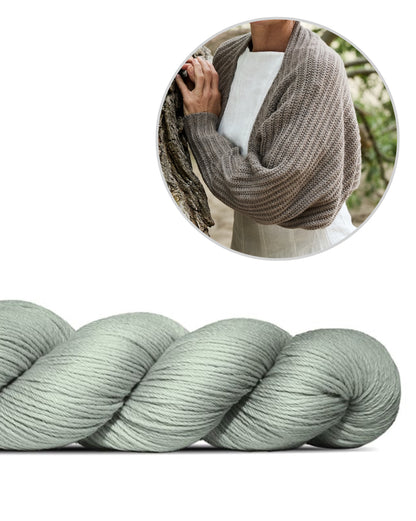 Open Horizon Bolero | super versatile to wear made from Cheeky Merino Joy by Rosy Green Wool