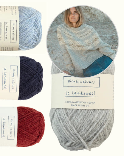 Norwegian Mountain Sweater | klassisches Muster aus Le Lambswool von Biches & Bûches
