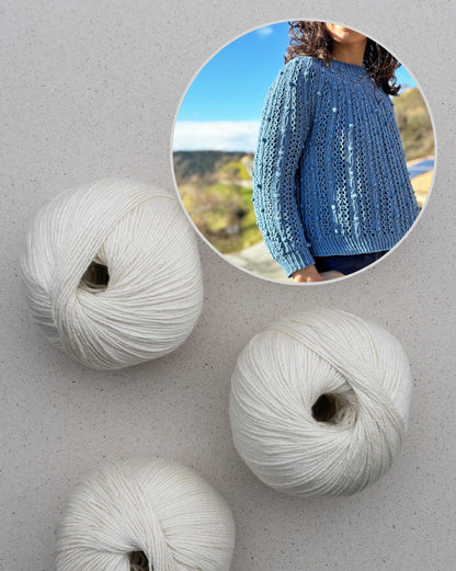 Oskia Sweater | seidiges Strukturmuster