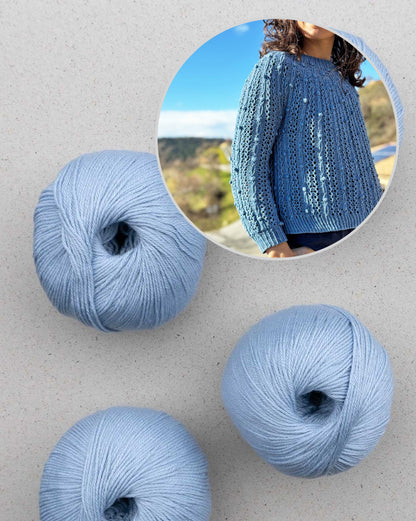 Oskia Sweater | seidiges Strukturmuster