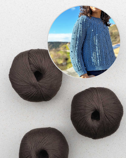 Oskia Sweater | seidiges Strukturmuster