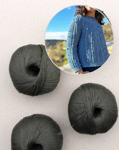 Oskia Sweater | seidiges Strukturmuster