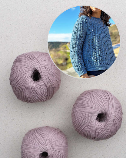 Oskia Sweater | seidiges Strukturmuster