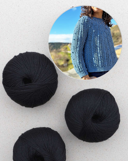 Oskia Sweater | seidiges Strukturmuster