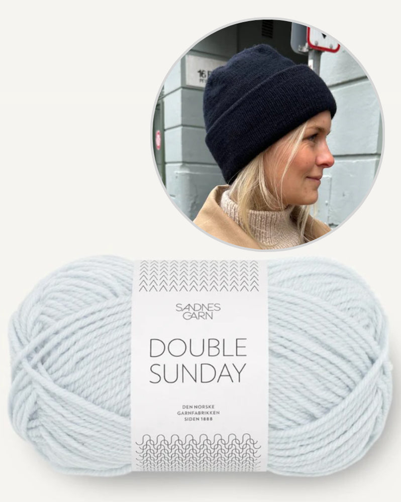 PetiteKnit Oslo Mütze einfädig mit Double Sunday von Sandnes Garn 13