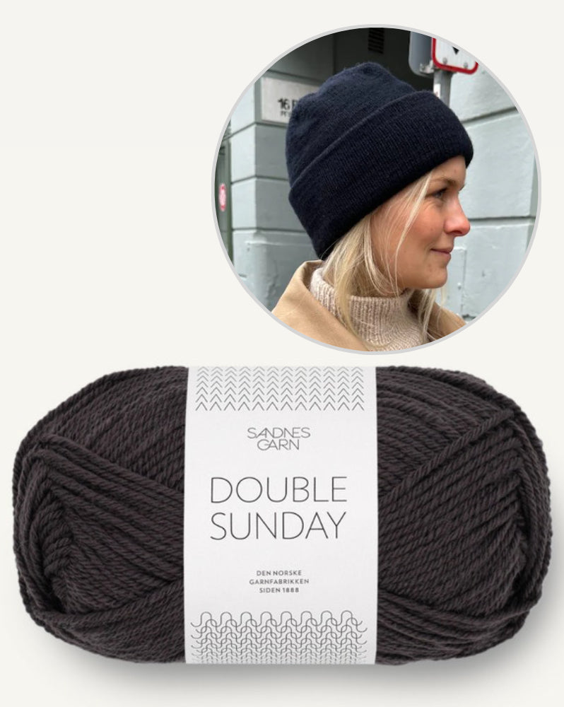 PetiteKnit Oslo Mütze einfädig mit Double Sunday von Sandnes Garn 11