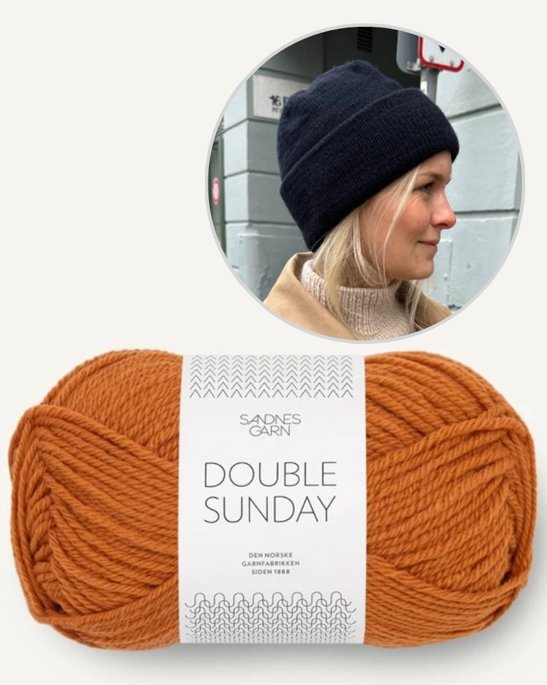 PetiteKnit Oslo Mütze einfädig mit Double Sunday von Sandnes Garn 9