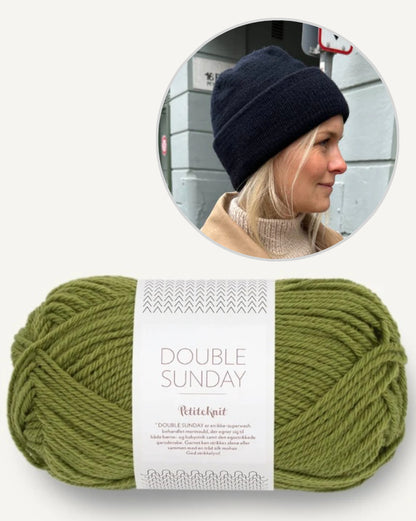 PetiteKnit Oslo Mütze einfädig mit Double Sunday von Sandnes Garn 5