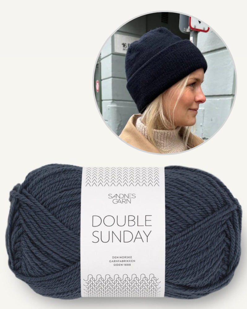 PetiteKnit Oslo Mütze einfädig mit Double Sunday von Sandnes Garn 12