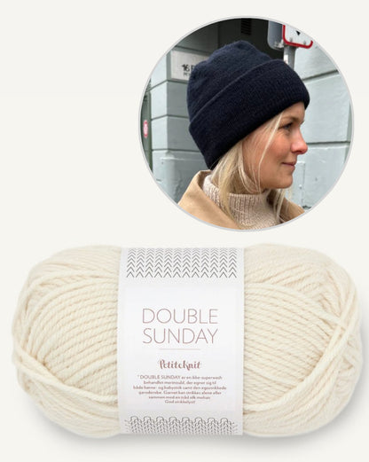 PetiteKnit Oslo Mütze einfädig mit Double Sunday von Sandnes Garn 7