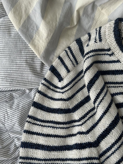 Direction Loop Tee | oversize Streifen aus Wild & Soft und Cashmere Lace von Gepard Garn