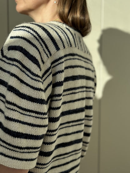 Direction Loop Tee | oversize Streifen aus Wild & Soft und Cashmere Lace von Gepard Garn