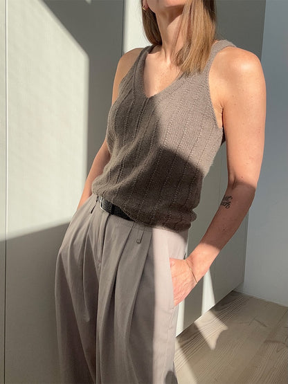 Flow Loop Top | zarte Streifen aus Classic Cashmere von Cardiff