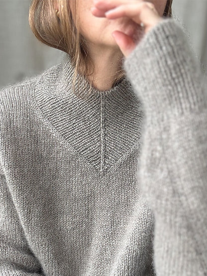 High V Loop Sweater | lässiger oversize Pullover aus Merino und Soft Silk Mohair von Other Loops