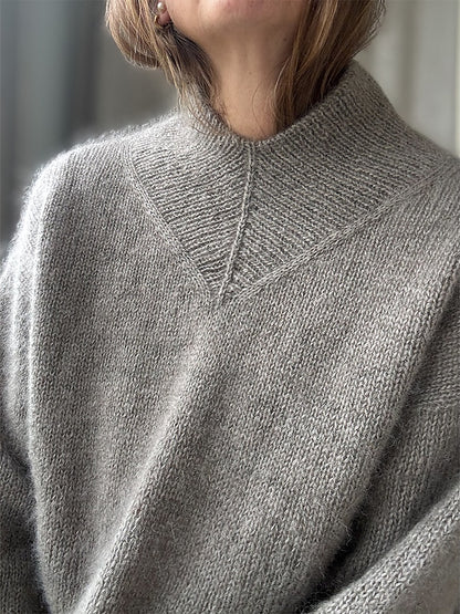 High V Loop Sweater | lässiger oversize Pullover aus Merino und Soft Silk Mohair von Other Loops