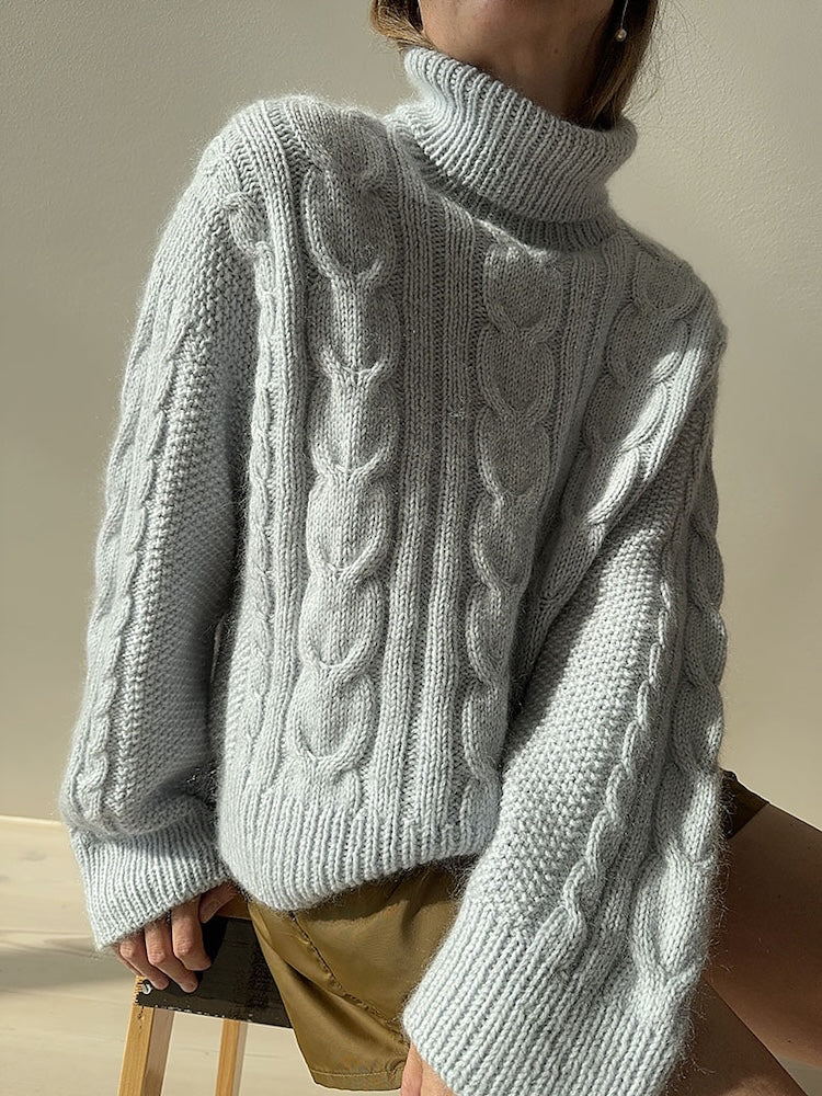 Other Loops Tulip Loop Rollneck Sweater aus Heavy Merino und Soft Silk Mohair von Knitting for Olive 1