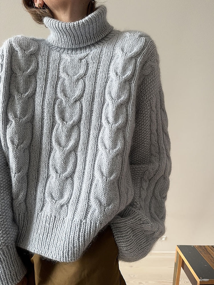 Other Loops Tulip Loop Rollneck Sweater aus Heavy Merino und Soft Silk Mohair von Knitting for Olive 2