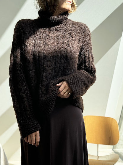 Other Loops Tulip Loop Rollneck Sweater aus Heavy Merino und Soft Silk Mohair von Knitting for Olive 8