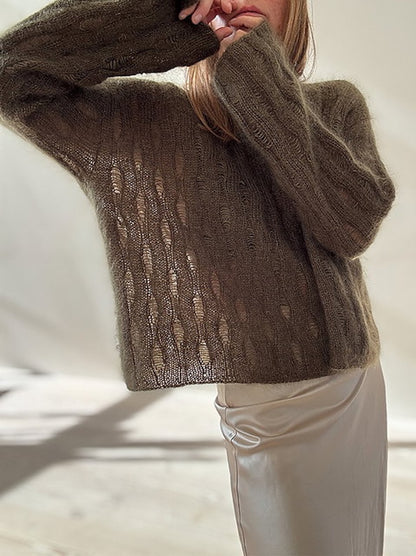 Ripple Loop Sweater | zarte Mohairbluse aus Tynn Silk Mohair von Sandnes Garn
