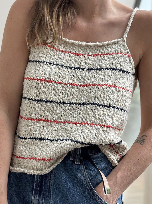 Sea Loop Top | zarte Streifen aus Cottonwaves von Gepard Garn