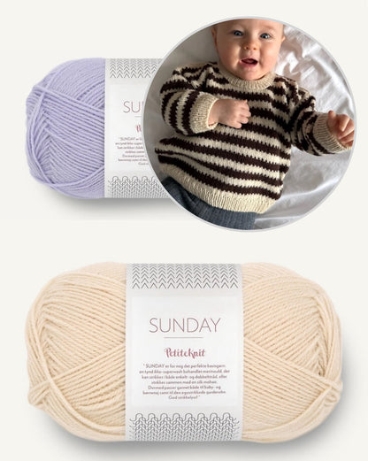 Otto Sweater Baby | gut gelaunte Streifen aus Sunday von Sandnes Garn