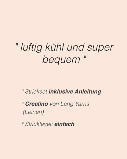Oversize Sommerpullover | luftig weit aus Crealino von Lang Yarns